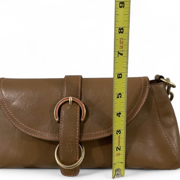 Furla Brown Leather Small Shoulder Bag Gold Hardware Classic Italian Y2K - Picture 14 of 14